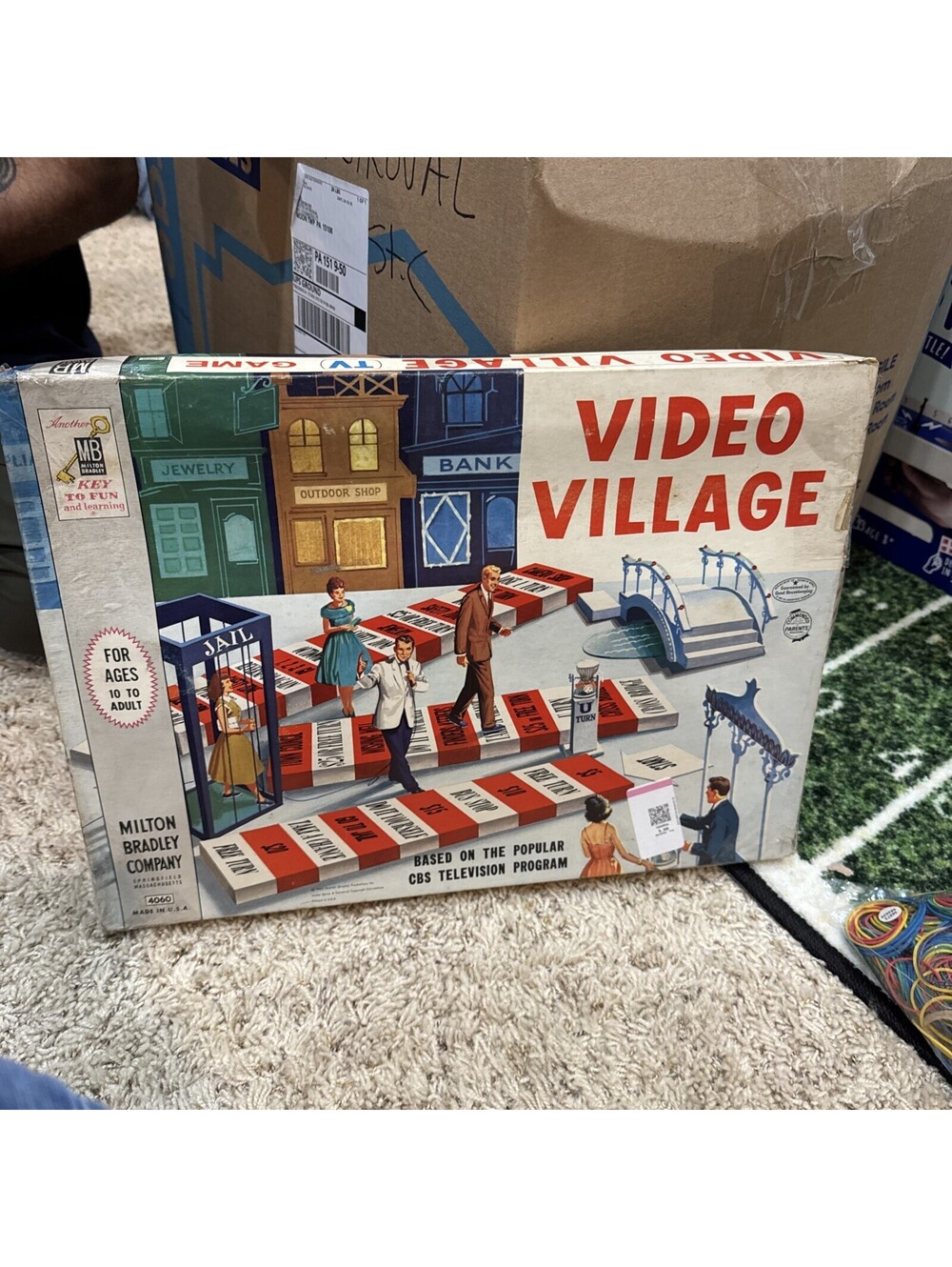 Vintage, Rare & Missing Bird cage 1960 Video Village CBS TV Program Board Game
